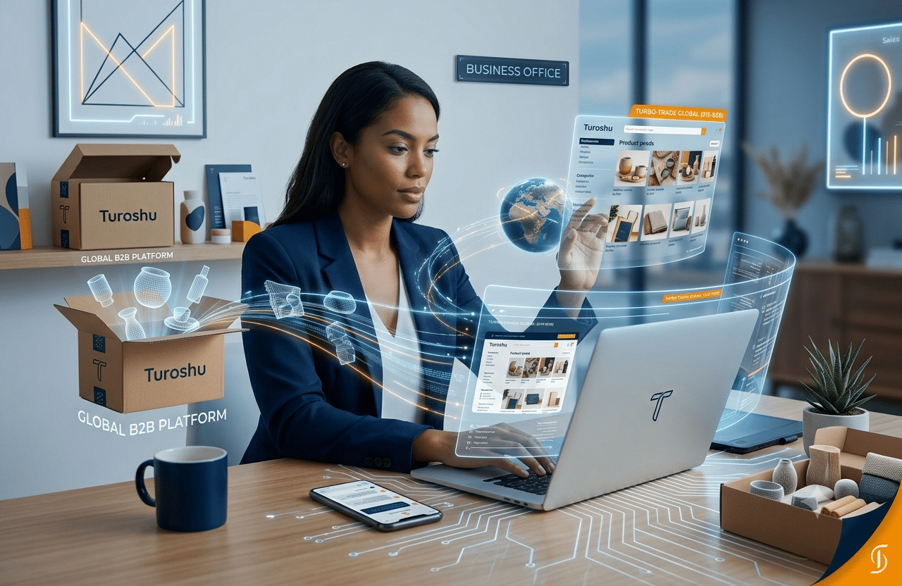 business seller using an online selling platform